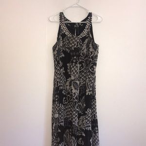 Cassee’s Black & White Aztec Maxi Dress